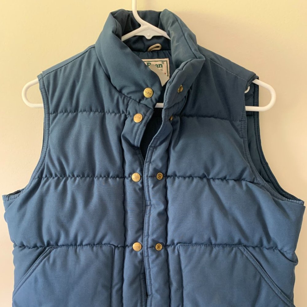 Vintage L.L. Bean Cropped Puffer Vest in Size M